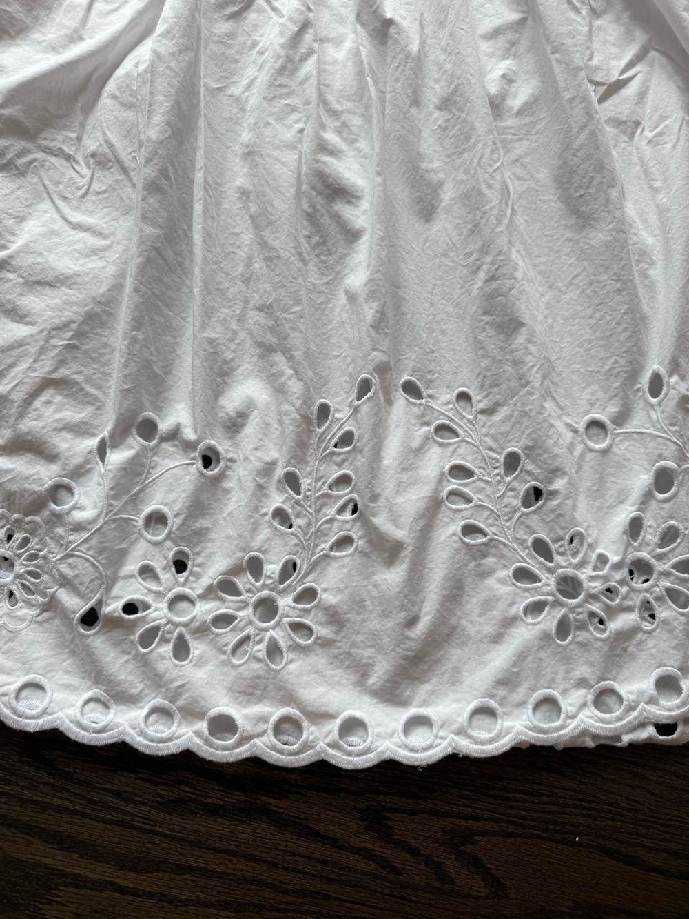 J.crew midi white cotton eyelet skirt 00 - Picture 2 of 8
